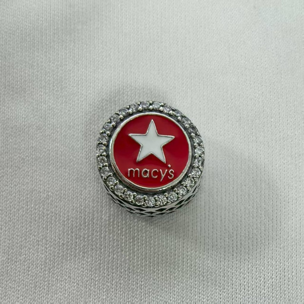 Pandora Macy's Flag Pendant, S925 Silver Jewelry